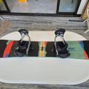 Σανίδα snowboard Burton Process Flying V 152 με δέστρες Mission Reflex μέγεθος Medium, χρώμα γκρι