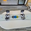 Σανίδα snowboard Burton Barracuda 157 Flying V καινούρια με δέστρες Burton mission M άσπρες